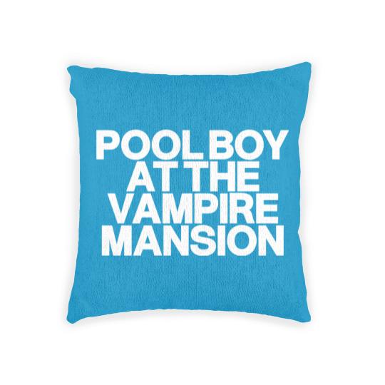 Discover Pool Boy At The Vampire Mansion Woven Pillows ,Gerard Way Woven Pillows, Mcr Gerard Way Woven Pillows