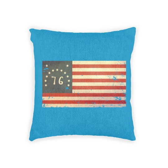 Discover USA Bennington Flag - Vintage - Usa - Woven Pillows