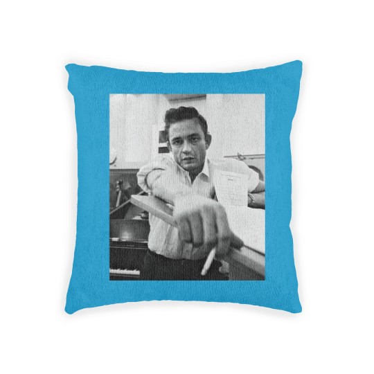 Discover Johnny Cash Retro Woven Pillows