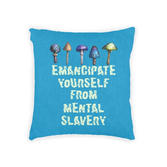 Discover Emancipate Yourself From Mental Slavery Woven Pillows