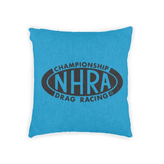 Discover Championship Drag Racing black oval logo Woven Pillows