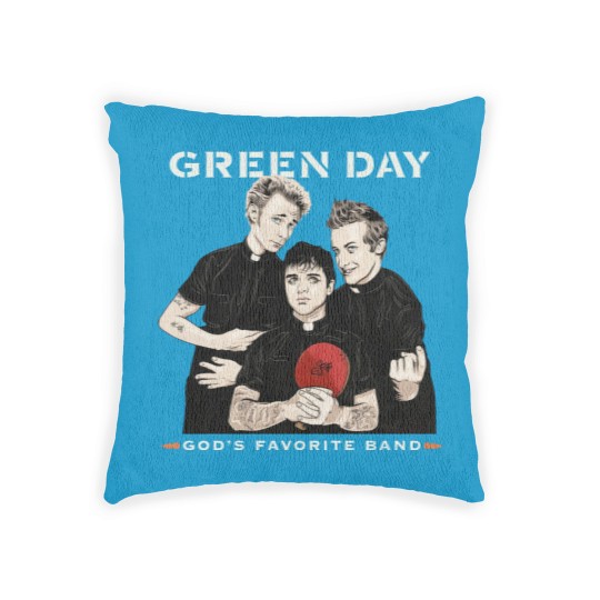 Discover Green Day Woven Pillows Green Day Woven Pillows Green Day God's Favorite Band Woven Pillows Woven Pillows