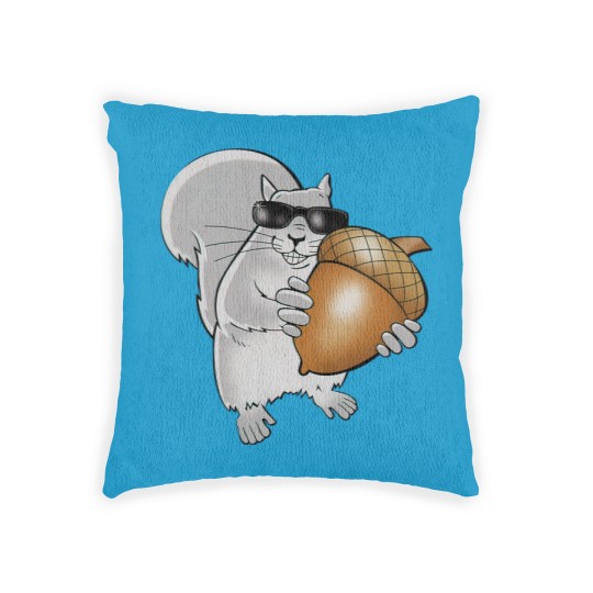 Discover blind squirrel Woven Pillows