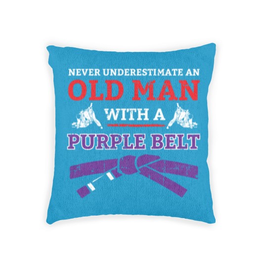 Discover Jiu Jitsu Woven Pillows Old Man Woven Pillows Purple Belt Woven Pillows Woven Pillows