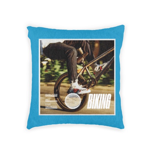 Discover Biking Frank Ocean Jay-Z Tyler The Creator Song Graphic Woven Pillows Woven Pillows
