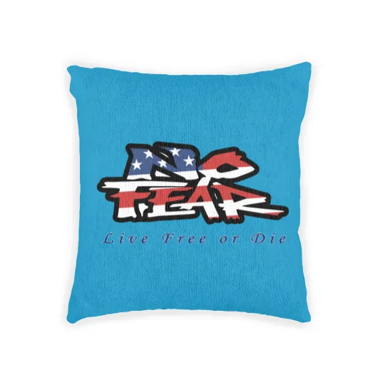 Discover NO FEAR WITH USA FLAG  | Active Woven Pillows