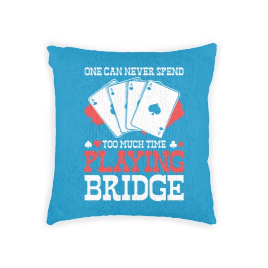 Discover Poker Cards Bridge Gambling Woven Pillows