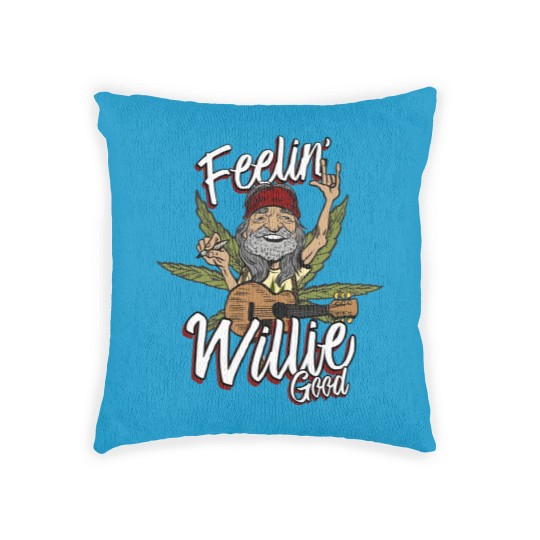 Discover Feelin' Willie Good Woven Pillows Gift For Fans Woven Pillows,
