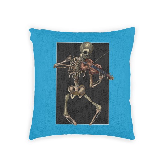 Discover Skeleton with violin - Skeleton - Woven Pillows