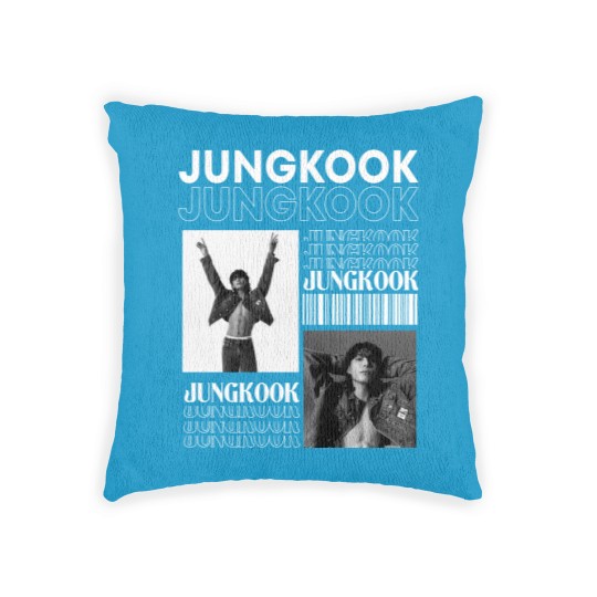 Discover Jungkookie Graphic 90s Woven Pillows,Jungkook Bts Woven Pillows, Vintage JungKook 90s Bootleg Woven Pillows