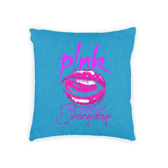 Discover Pink Be Badass Every Day Woven Pillows, Pink Summer Carnival 2023 Woven Pillows