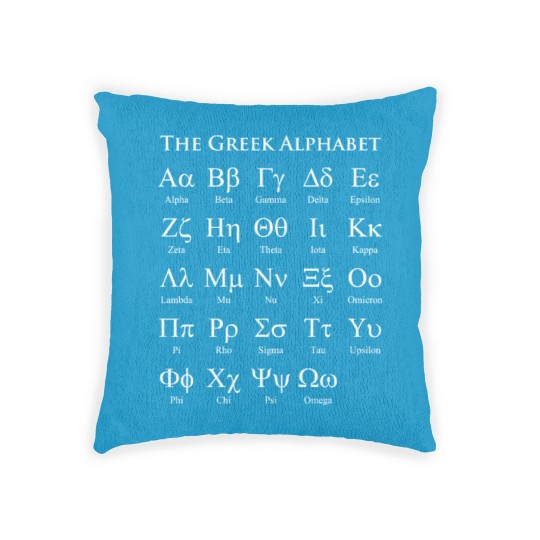 Discover The Greek Alphabet Woven Pillows