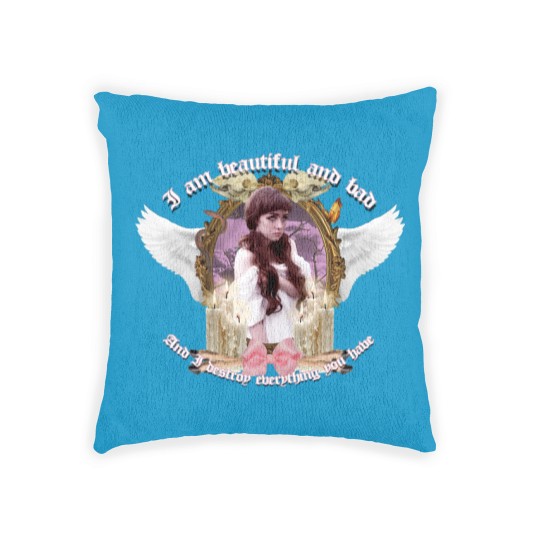 Discover Nicole Dollanganger 'Beautiful and Bad' Woven Pillows