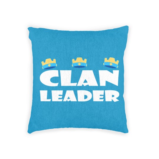 Discover Clash Of Clans Clan Leader - Perfect for COC fans and Clash Royale Fansfunny Woven Pillows