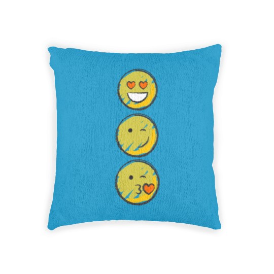 Discover Love Emojis Woven Pillows