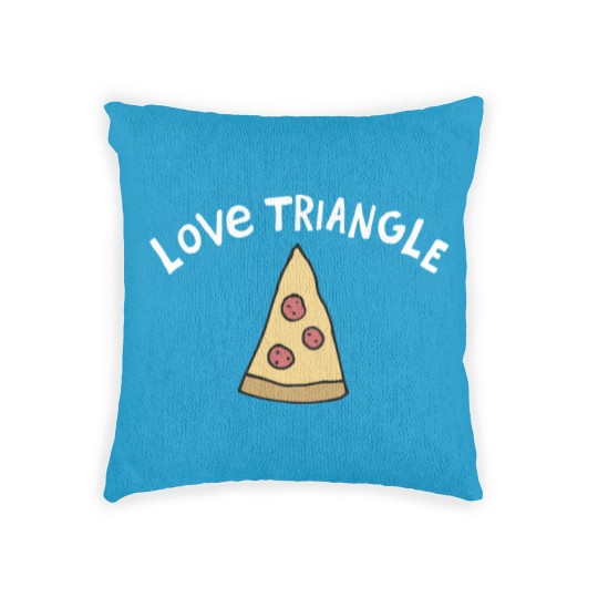 Discover Love Triangle Pizza Crusher Woven Pillows