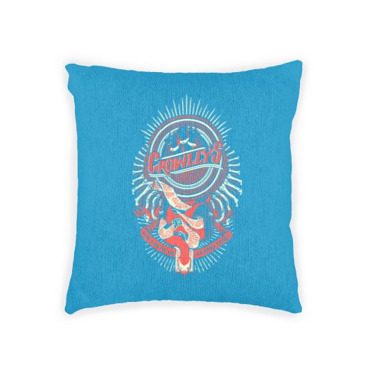 Discover Supernatural Woven Pillows | Crowley Woven Pillows |  Hand Screen Printed Supernatural Woven Pillows