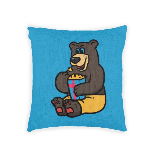 Discover Swiss Bear and Popcorn Woven Pillows
