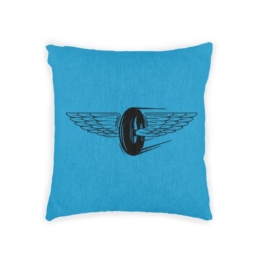 Discover wheel wings Woven Pillows