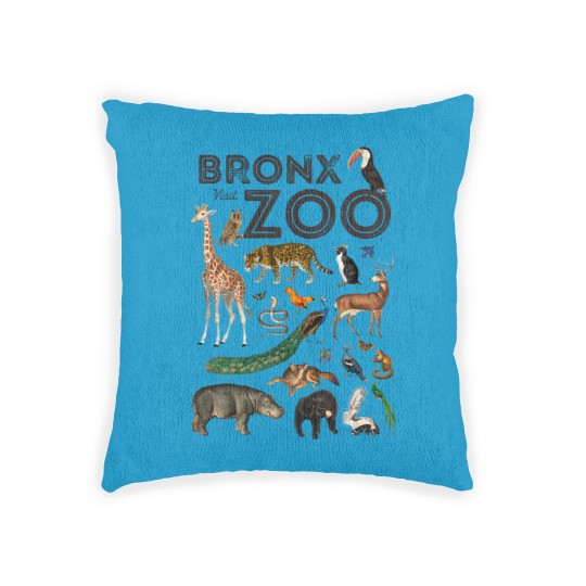 Discover Bronx Zoo Collage Woven Pillows