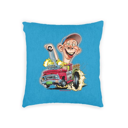 Discover Bubba J Hot Rod Pick Up Truck Woven Pillows