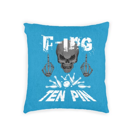 Discover Funny F-ing Ten Pin Bowling Sports Woven Pillows