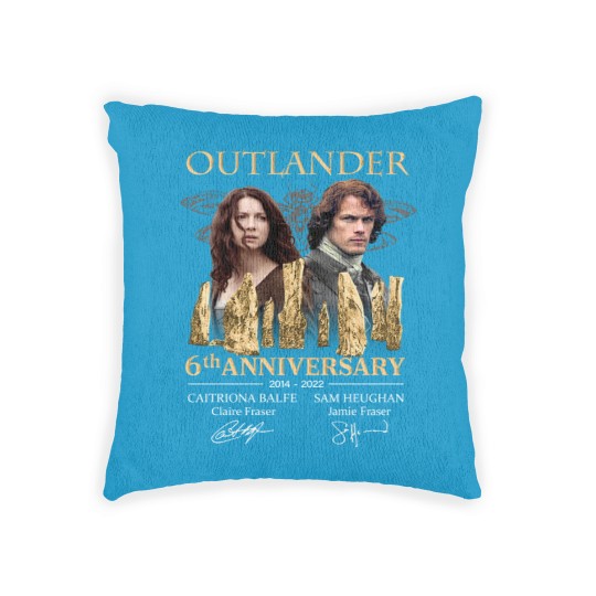 Discover Outlander 6th anniversary 2014-2022 Woven Pillows