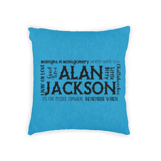 Discover Alan Jackson Woven Pillows| Country Music Woven Pillows| Gift for Her| Funny Woven Pillows