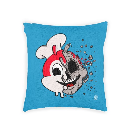 Discover JOLLIBEE ACID POPART REMIX FILIPINO GRAY Woven Pillows