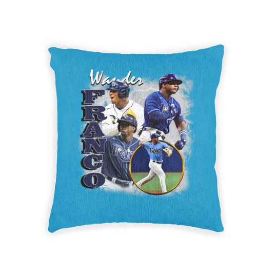 Discover Wander Franco Woven Pillows, Baseball Woven Pillows, Classic 90s Graphic Woven Pillows