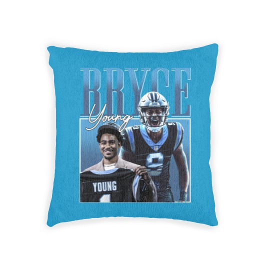 Discover Bryce Young Carolina Panthers Woven Pillows
