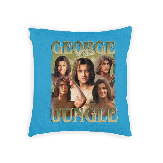 Discover George Of The Jungle Woven Pillows | Vintage George Of The Jungle Woven Pillows