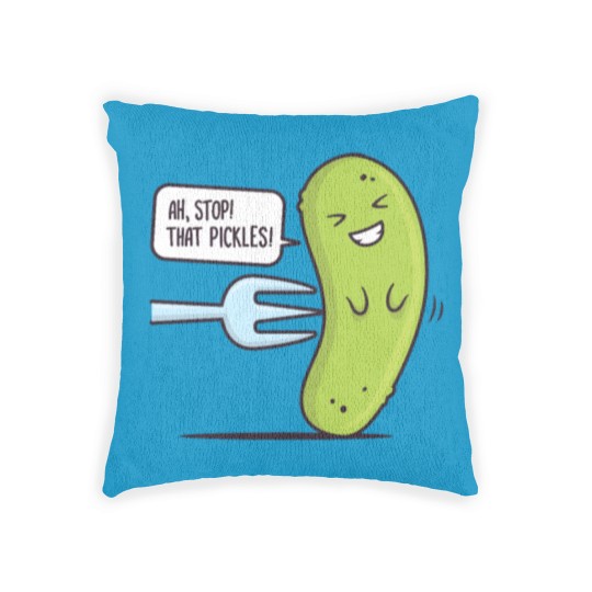Discover Stop! That Pickles Woven Pillows