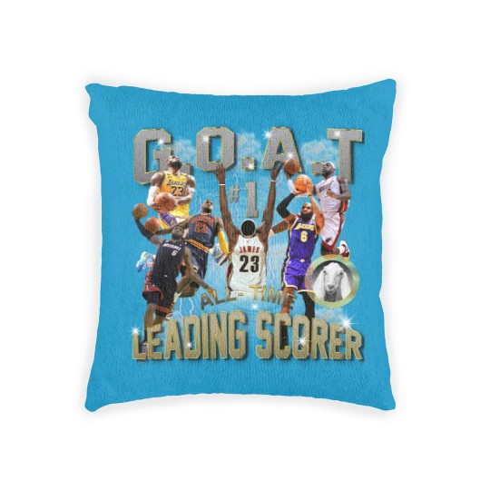 Discover lebron james #1 all-time leading scorer vintage style 90's bootleg Woven Pillows