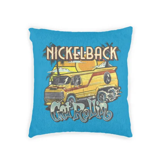 Discover Vintage Nickleback Band Woven Pillows, Nickelback Woven Pillows