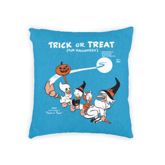 Discover Trick Or Treat Woven Pillows, Huey Dewey Louie Witch Halloween Woven Pillows