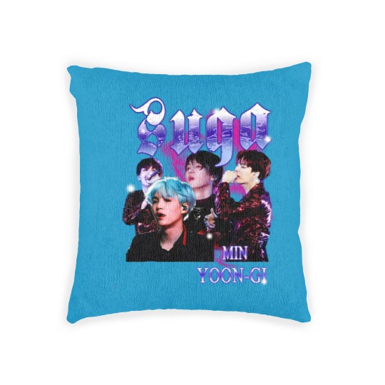 Discover Retro Suga BTS Unisex Black Woven Pillows