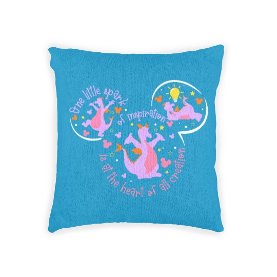 Discover Figment Woven Pillows, One Little Spark Woven Pillows, Purple Dragon Woven Pillows