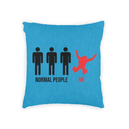 Discover Normal People Me Skydiver Skydive Funny Parachute Woven Pillows
