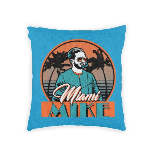 Discover Miami Mike Woven Pillows, Mike McDaniel Woven Pillows