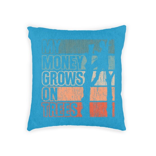Discover My Money Grows On Trees Vintage Tree Climb Woven Pillows