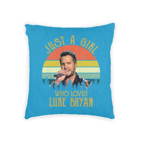 Discover Just A Girl Who Loves Luke Bryan Racerback Woven Pillows