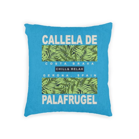 Discover Callela de Palafrugel Gerona Spain Mediterranean Woven Pillows