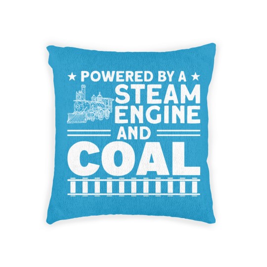 Discover Train Ride Steam Train Locomotive Woven Pillows