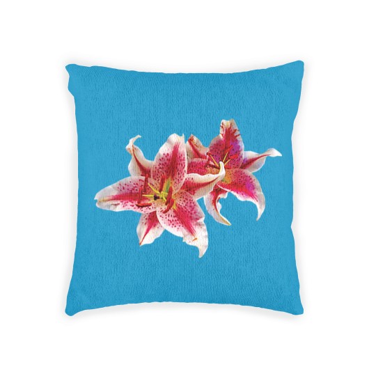 Discover Stargazer Lily Pair Woven Pillows