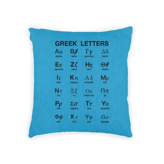 Discover Greek Letters Woven Pillows