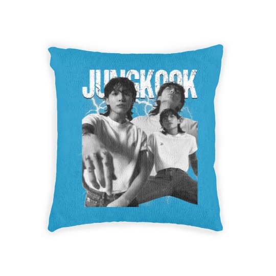 Discover Vintage JungKook 90s Bootleg Woven Pillows, Jungkook Seven BTS Unisex Woven Pillows