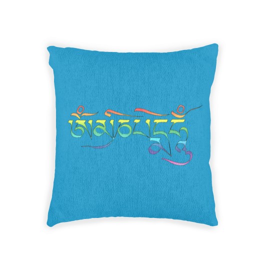 Discover Om Mani Mantra Woven Pillows