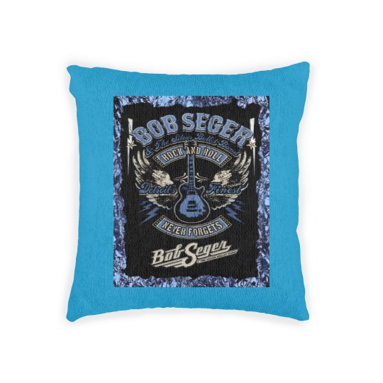 Discover Vintage Bob Seger & The Silver Bullet Band  Bob the legend Rock and Roll Woven Pillows