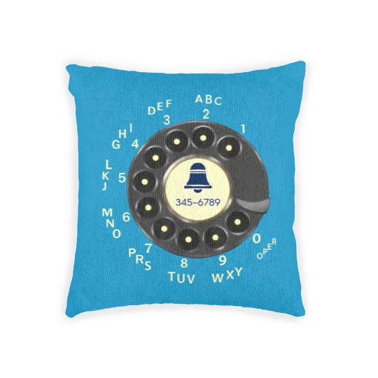 Discover Retro Rotary Dial Phone Old Phone Woven Pillows